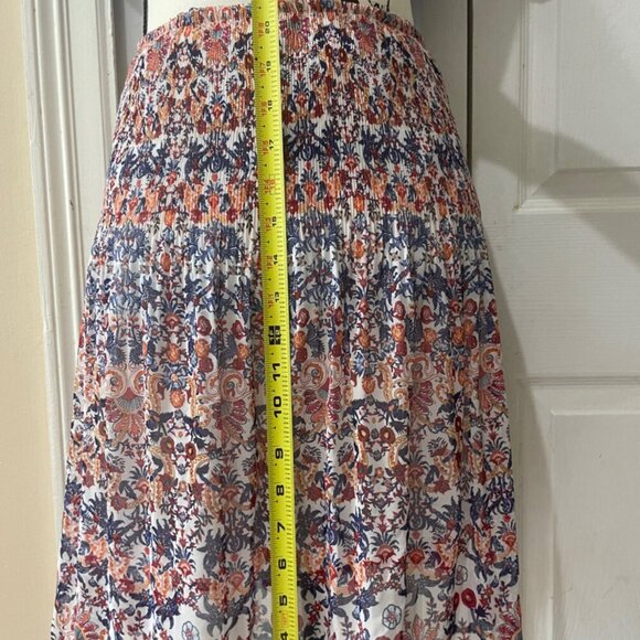 MAX STUDIO SKIRT RUFFLE ASYMMETRICAL BOHO SKIRT SIZE MEDIUM - Picture 7 of 16